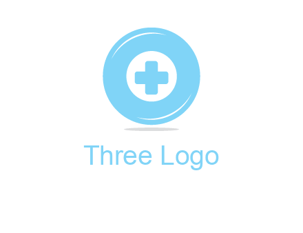 addition sign inside letter O