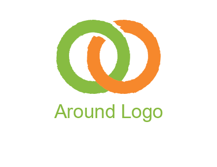 two ring entwined to form an O 