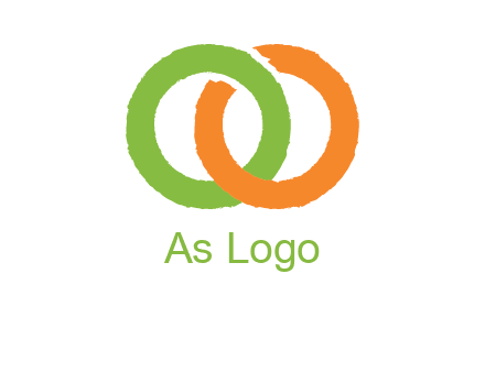 two ring entwined to form an O 