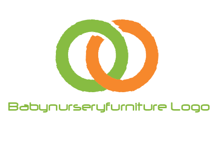 two ring entwined to form an O 