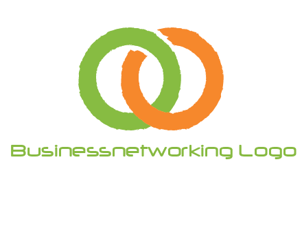 two ring entwined to form an O 
