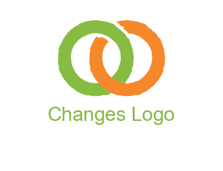 two ring entwined to form an O 