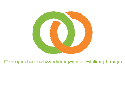 two ring entwined to form an O 
