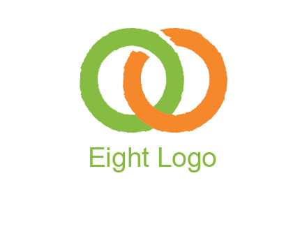 two ring entwined to form an O 