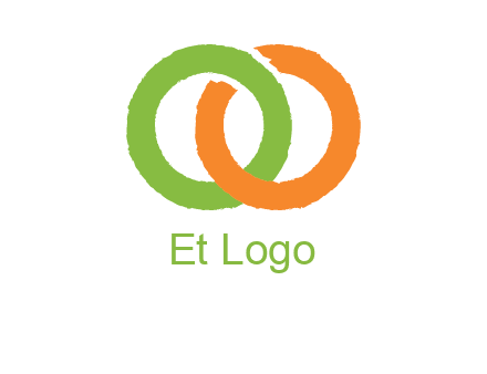 two ring entwined to form an O 