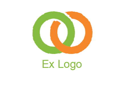 two ring entwined to form an O 