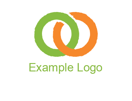 two ring entwined to form an O 