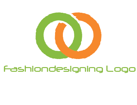 two ring entwined to form an O 