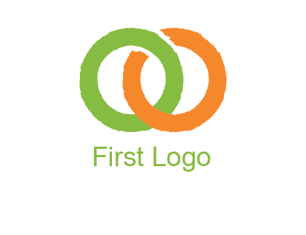 two ring entwined to form an O 