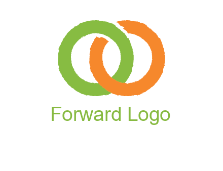 two ring entwined to form an O 