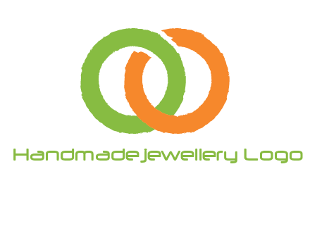 two ring entwined to form an O 