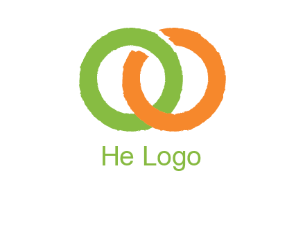 two ring entwined to form an O 
