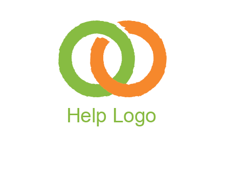 two ring entwined to form an O 