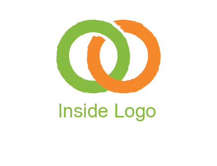 two ring entwined to form an O 