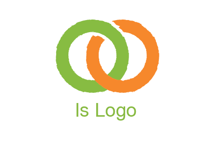 two ring entwined to form an O 