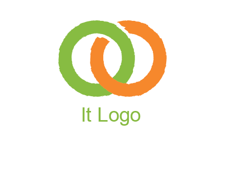 two ring entwined to form an O 