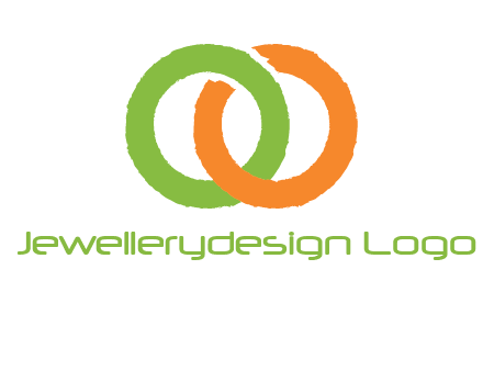 two ring entwined to form an O 