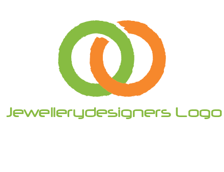 two ring entwined to form an O 