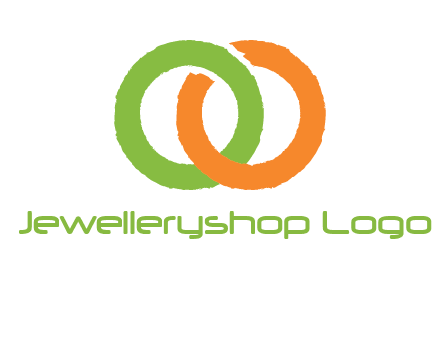 two ring entwined to form an O 