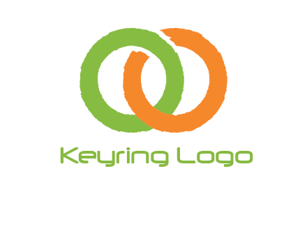 two ring entwined to form an O 