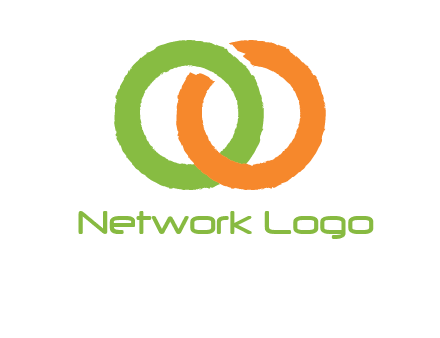 two ring entwined to form an O 