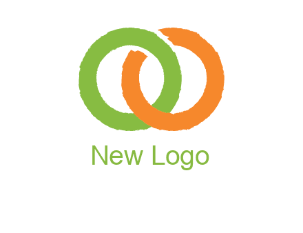 two ring entwined to form an O 