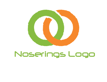 two ring entwined to form an O 