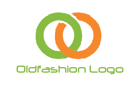 two ring entwined to form an O 