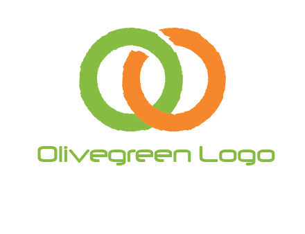 two ring entwined to form an O 