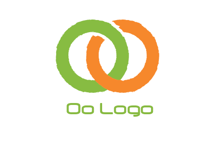 two ring entwined to form an O 