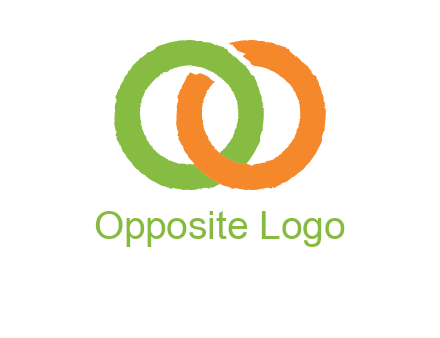 two ring entwined to form an O 