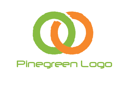 two ring entwined to form an O 