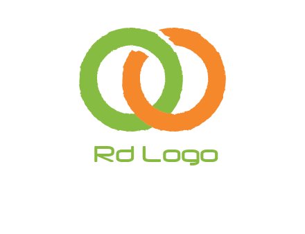 two ring entwined to form an O 