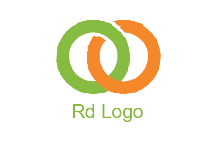 two ring entwined to form an O 