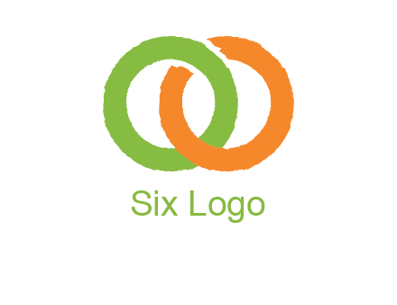 two ring entwined to form an O 