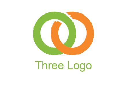 two ring entwined to form an O 