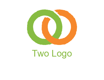 two ring entwined to form an O 