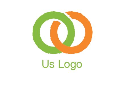 two ring entwined to form an O 
