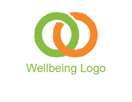 two ring entwined to form an O 