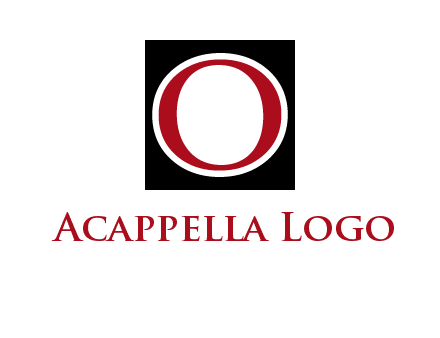 letter O in a square logo