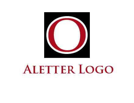 letter O in a square logo