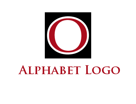letter O in a square logo
