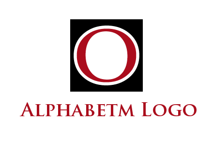 letter O in a square logo