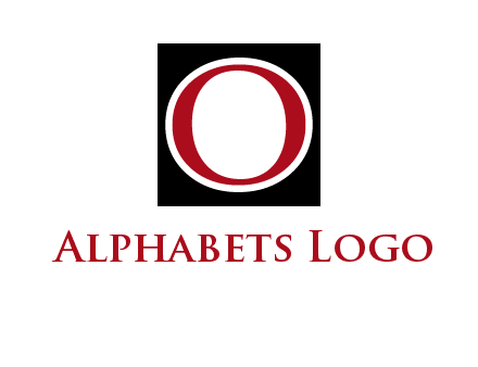 letter O in a square logo