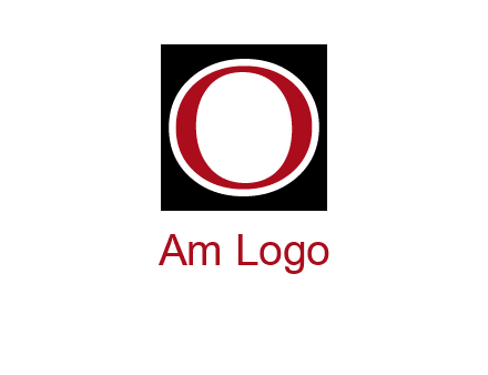 letter O in a square logo