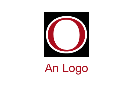 letter O in a square logo