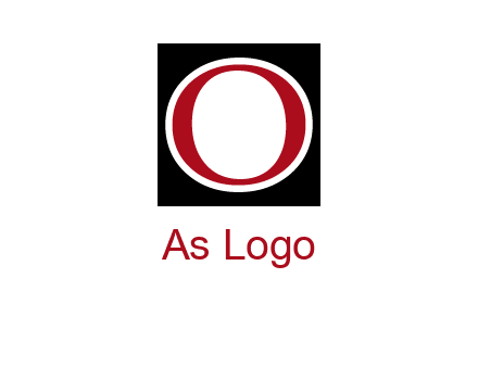 letter O in a square logo