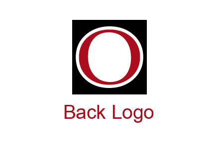 letter O in a square logo