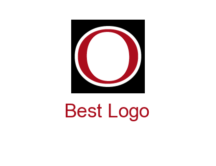 letter O in a square logo