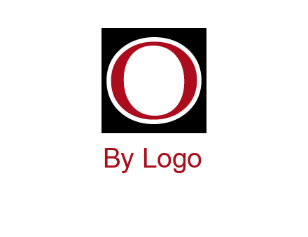 letter O in a square logo